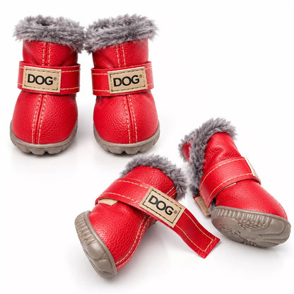 Waterproof dog shoes for small dogs in winter