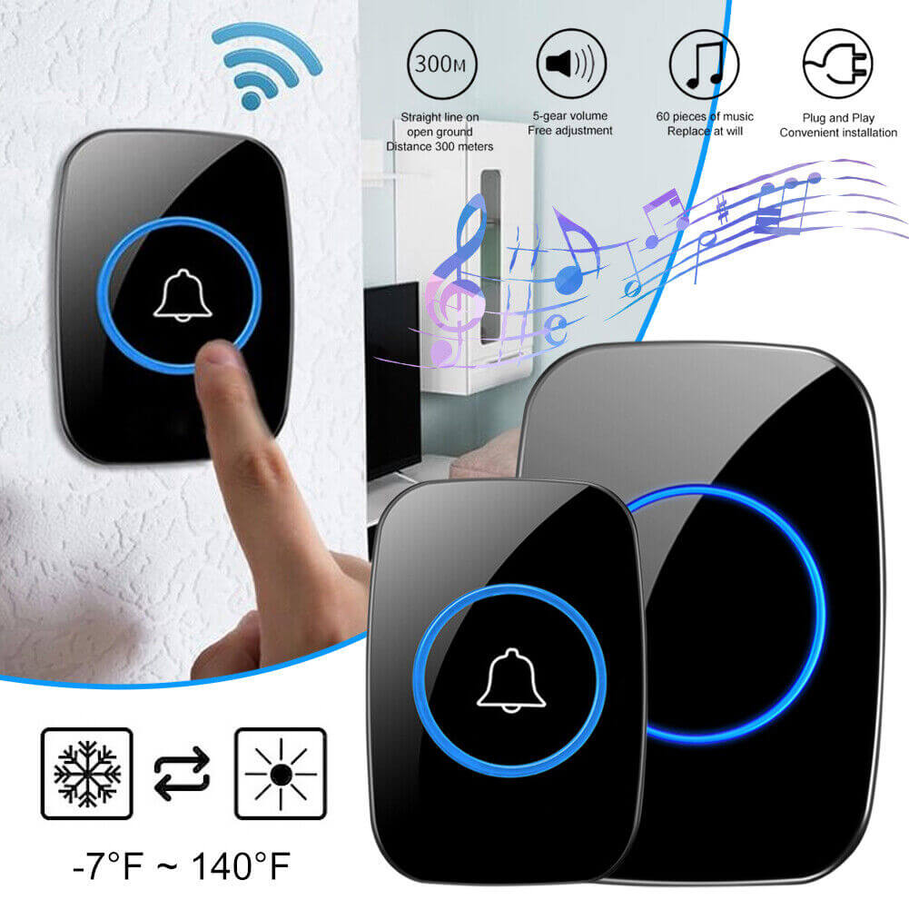 Modern Wireless Doorbell with Chime