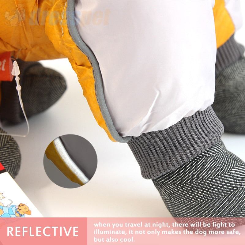 Dog Winter Coat - Full-length Dog Snowsuit, Warm Dog Jacket