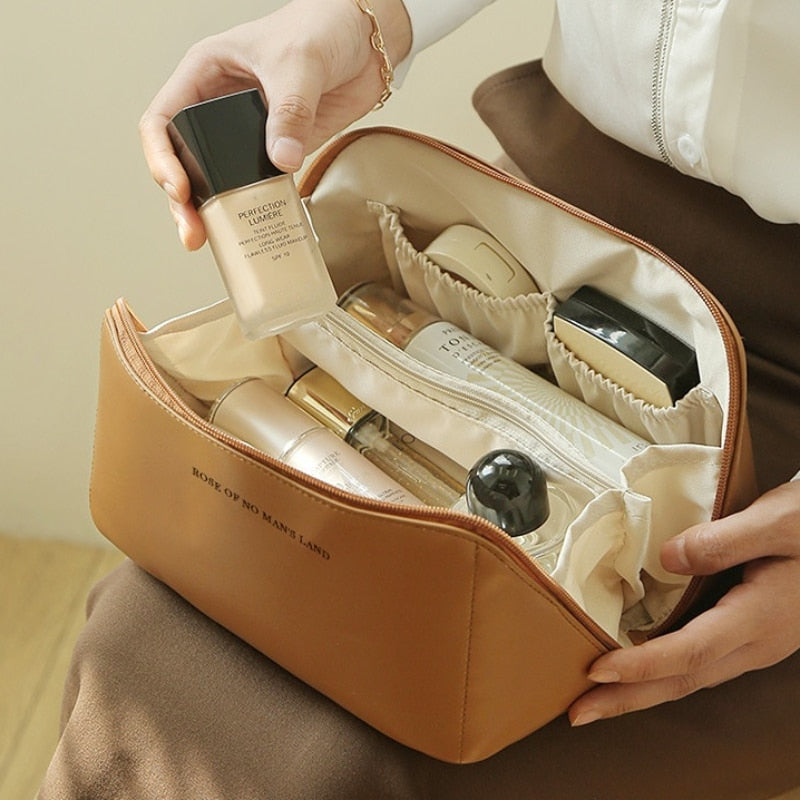 Travel Makeup Bags Women Waterproof Cosmetic Bag Toiletries Waterproof  Organizer Zipper Storage Bag Make Up Brush Pouch