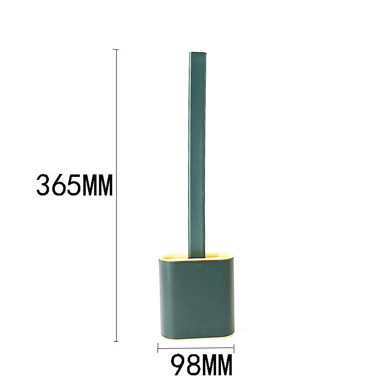 Silicone Toilet Bowl Cleaning Brush and Holder